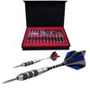 WINSDART Darts Metal Tip Set Professional Metal Darts for Dartboard Steel Tip Darts with Nonslip Iron Barrel Aluminum Dart Shafts,Extra Flights,Dart Sharpener,Gift Box view 1
