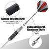 WINSDART Darts Metal Tip Set Professional Metal Darts for Dartboard Steel Tip Darts with Nonslip Iron Barrel Aluminum Dart Shafts,Extra Flights,Dart Sharpener,Gift Box view 4