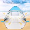 TOBTOS UPF 50+ Pop Up Beach Tent, Beach Umbrella, Automatic Sun Shelter 2-3 People UV Protection Portable Sunshade, Easy Set Up Baby Canopy Cabana, Lightweight with Carry Bag view 4