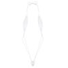 Hularka Womens One-Piece Mini Monokini Swimsuit G-String Thong Bikini Lingerie Underwear White A Medium view 3