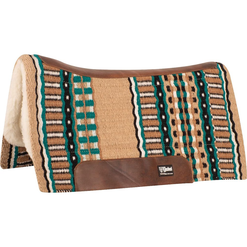 Cashel Blanket Top Performance Pad 32x34 Tan/Green