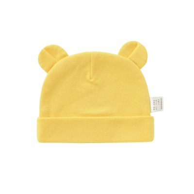 POLG Newborn Baby Hat for Toddler Boys Girls Soft Bear Ears Beanie Cap Cute Infant Hats for 0-12 Months (G, One Size)