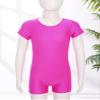 RUNQHUI Kids High Stretch Dance Gymnastics Leotard Unitards Biketards for Girls Ballet Dance Wear Sport Bodysuit Purple 4 Years view 3