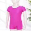 RUNQHUI Kids High Stretch Dance Gymnastics Leotard Unitards Biketards for Girls Ballet Dance Wear Sport Bodysuit Purple 4 Years view 4