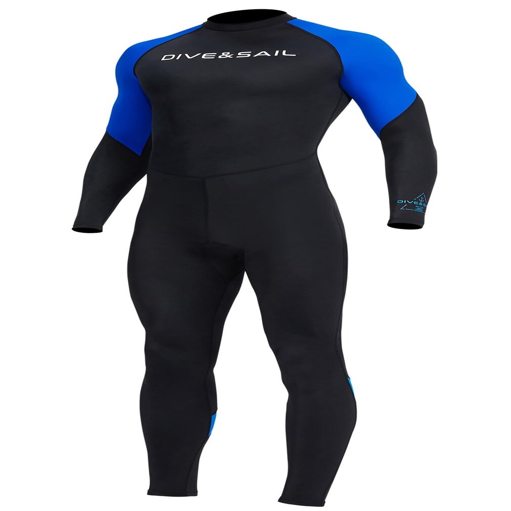 Men's Breathable Nylon Spandex Diving Suit UV Sun Protection Wetsuit One Piece Rash Guard Long Sleeve Bodysuit Swimsuit Diving Skins Quick Dry Thin Snorkeling Surfing Suit