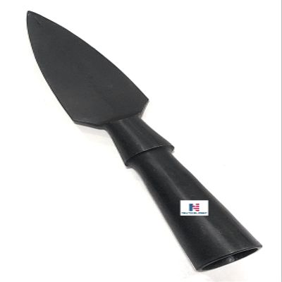 Nautical-Mart Hand Forged Viking Saga Iron Spear Head Reproduction Roman Or Medieval Steel Spearpoint (12 Inches, Black Antique)