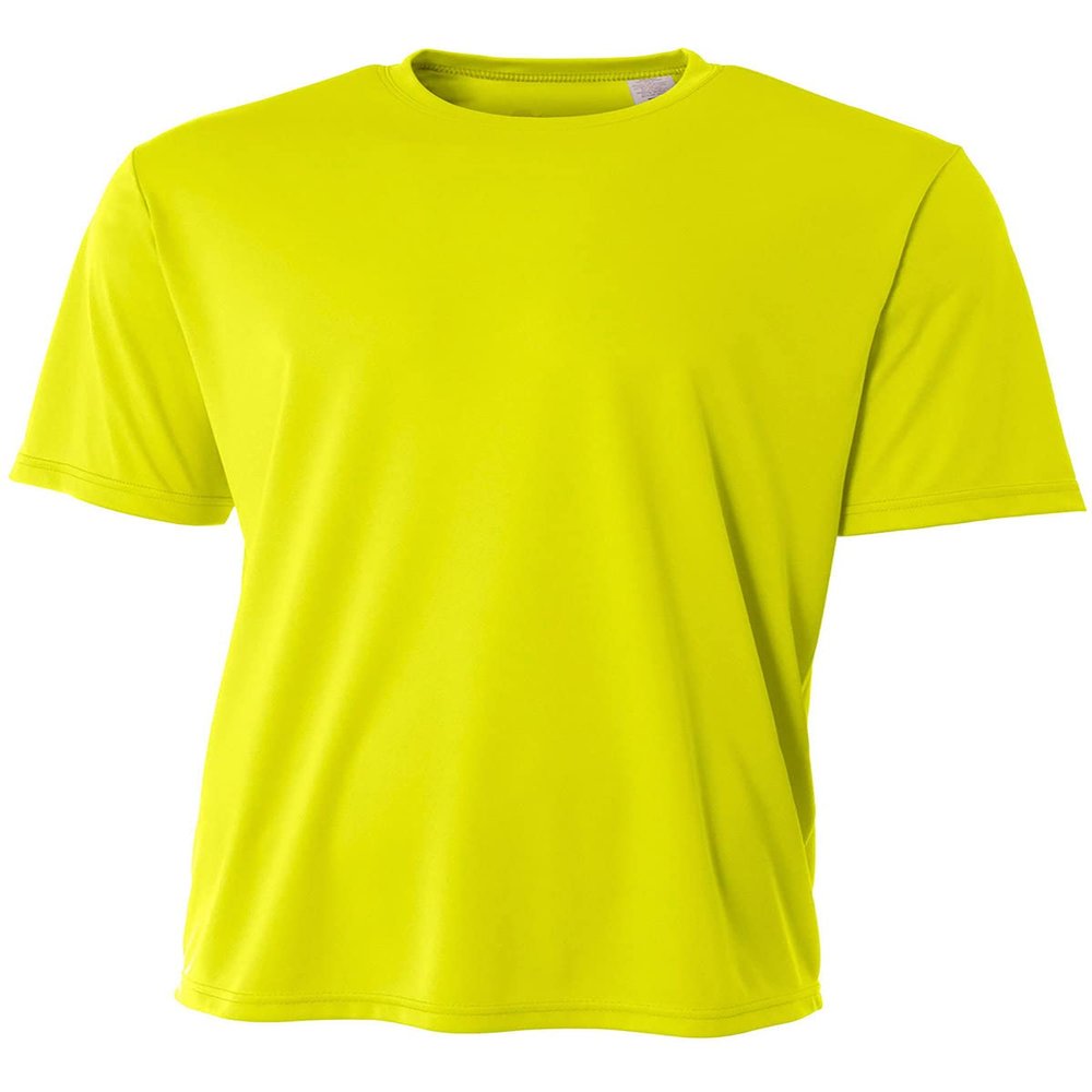 A4 Men's Sprint Performance T-Shirt Safety Yellow