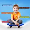 GSE Games & Sports Expert Orange Sports Scooter Board with Handles, Floor Sitting Scooter Board with Non-Marring Plastic Casters for Kids Children Gym Indoor Outdoor Activities Play Equipment view 4
