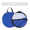 Wind Sail, 108 cm Foldable transparent window canoe sail and storage bag blue and white proofing for Kayaks, Canoes, Inflatable Boats Pvc Kayak Sail Blue Kayak Sail Kayak Sail Kayak Sail view 3