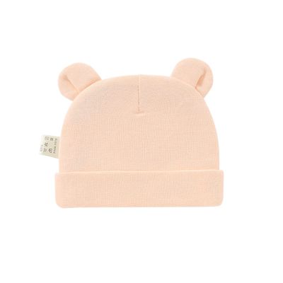 POLG Newborn Baby Hat for Toddler Boys Girls Soft Bear Ears Beanie Cap Cute Infant Hats for 0-12 Months (A, One Size)