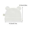 POLG Newborn Baby Hat for Toddler Boys Girls Soft Bear Ears Beanie Cap Cute Infant Hats for 0-12 Months (A, One Size) view 3