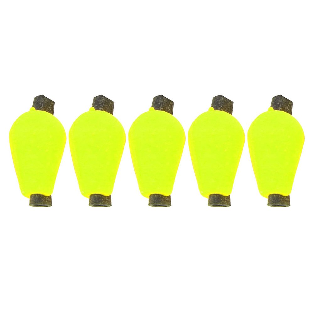 01 02 015 Water Drop Float Foam, Durable Easy to Install High Density Small Size Fishing Float Foam Strike Indicator for Fly Fishing(Fluorescent Yellow)