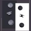 200 PCS Buckle Plastic Button, 2 Colors Shoe Charm Buttons Round Buttons DIY Shoes Accessories for Kids, Wristband Charm Backs (Black, Transparent) view 3