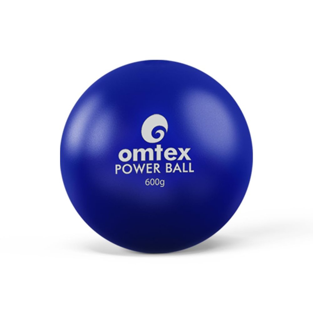 Omtex Weighted Balls 600 g for Power Hitting, Batting and Pitching Training Suitable for Teenager & Athlete, Build Strength and Muscle, Improve Technique and Form - Blue