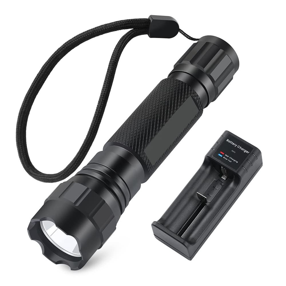Feyachi LED Flashlights Rechargeable Tactical Flashlight 1200 Lumen FL21-MB Flash Light Waterproof Emergency Camping Home Hiking