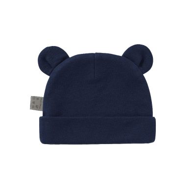 POLG Newborn Baby Hat for Toddler Boys Girls Soft Bear Ears Beanie Cap Cute Infant Hats for 0-12 Months (N, One Size)