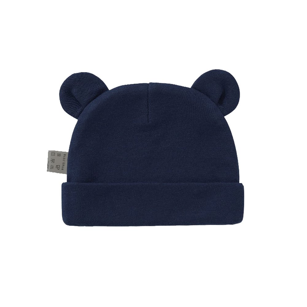 POLG Newborn Baby Hat for Toddler Boys Girls Soft Bear Ears Beanie Cap Cute Infant Hats for 0-12 Months (N, One Size)