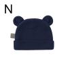 POLG Newborn Baby Hat for Toddler Boys Girls Soft Bear Ears Beanie Cap Cute Infant Hats for 0-12 Months (N, One Size) view 2