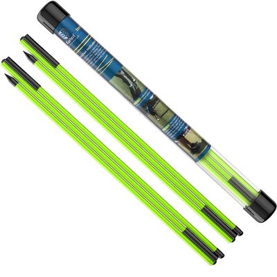 CAITON Golf Alignment Sticks, 2 Sets 48inch Golf Alignment Aid Practice Rods, Golf Training Aid to Improve Golf Swing, Putting Posture, with Storage Tube