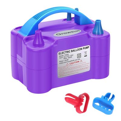 Growsun Electric Air Balloon Pump 110V 600W Balloon Blower Inflator for Garland Arch Party Decoration,Purple