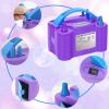 Growsun Electric Air Balloon Pump 110V 600W Balloon Blower Inflator for Garland Arch Party Decoration,Purple view 3