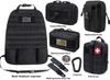 VVIITOP Molle Seat Back Organizer, Tactical Car Seat Cover Organizer Panel with Pouches, Molle Universal Vehicle Panel (Black) view 2