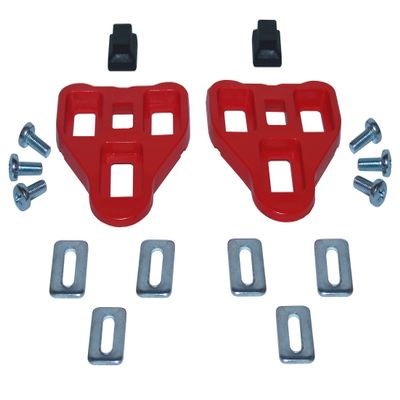 cyclingcolors Bike Pedal Cleats Compatible with Look Delta red 9 Cycling Shoes