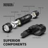 Feyachi Flashlight 1200 Lumen Matte Black LED Light with M Lock Flashlight Mount and Pressure Switch Included view 2