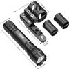 Feyachi Flashlight 1200 Lumen Matte Black LED Light with M Lock Flashlight Mount and Pressure Switch Included view 4