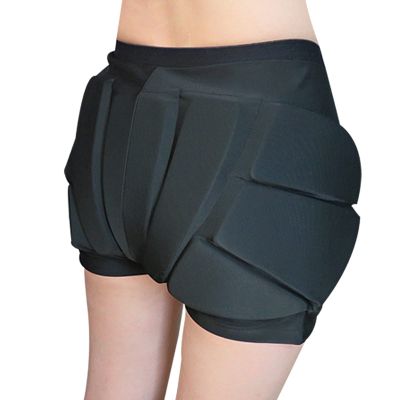 Q-FFL EVA 3D Padded Shorts, Breathable Tailbone Hip Butt Pad, Skating Impact Pad, Protective Gear for Teenagers (Size : Medium)