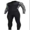 Men's Quick Dry Full Body Rash Guard Sun Protection Long Sleeve Dive Skins Zip Surfing Diving Snorkeling Swimsuit One Piece UPF 50+ Sunsuit Thin Bodysuit Wetsuit Patchwork Print Rashguard view 1