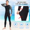 Men's Quick Dry Full Body Rash Guard Sun Protection Long Sleeve Dive Skins Zip Surfing Diving Snorkeling Swimsuit One Piece UPF 50+ Sunsuit Thin Bodysuit Wetsuit Patchwork Print Rashguard view 4