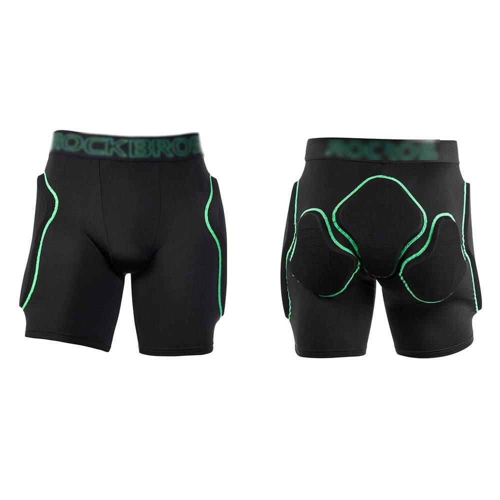 Q-FFL Ski Fall Protection Hip Protection Shorts, Breathable Protective Gear, Tailbone Hip Butt Pad for Inline Skating, Skateboarding (Size : Small)