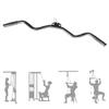 MNNM Press Down Bar, LAT Pull Down Bar, Home Gym Cable Machine Attachment, V-Shaped Bar, Multi-Grip Resistance Bar, Black, 100cm/39 Inch view 1