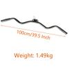 MNNM Press Down Bar, LAT Pull Down Bar, Home Gym Cable Machine Attachment, V-Shaped Bar, Multi-Grip Resistance Bar, Black, 100cm/39 Inch view 4