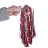 baotongle 12 PCS Cheerleading Squad Spirited Fun Poms Pompoms Cheer Costume Accessory for Party Dance Sports (Red Slivery) view 4