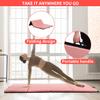 BLKMTY Gymnastics Mat - 4'x6'x2" Folding Exercise Mat with Carrying Handles for Gymnastics, Yoga & Workout, Pink view 2