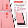 BLKMTY Gymnastics Mat - 4'x6'x2" Folding Exercise Mat with Carrying Handles for Gymnastics, Yoga & Workout, Pink view 4