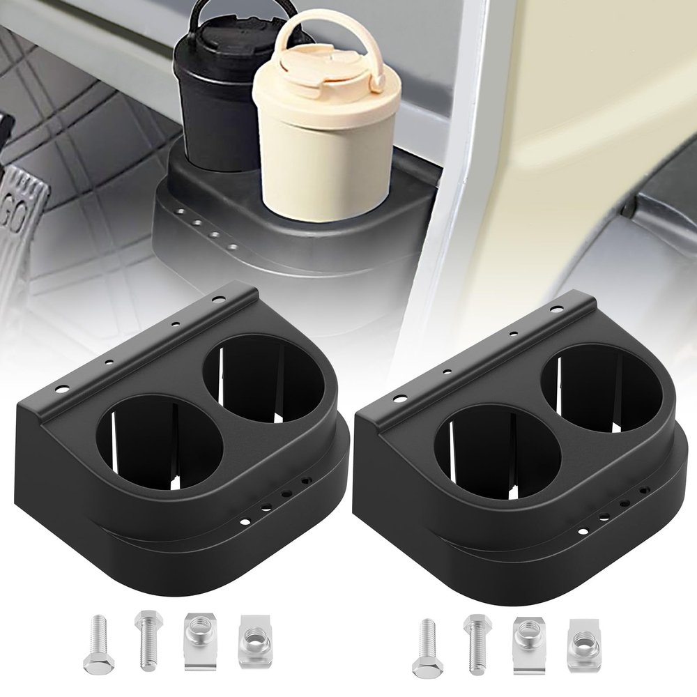 Drive-up Club Car DS Dual Cup Holder Kit for DS 1993-Up Golf Carts -2 Packs