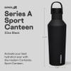 Corkcicle Sport Canteen - Keeps Drinks Cold 25 Hours - Stainless Steel Water Bottle - Triple-Insulated - Spill-Proof - Summer Drinkware Gift - Keeps Drinks Ice Cold - 20 oz - Black view 2