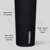 Corkcicle Sport Canteen - Keeps Drinks Cold 25 Hours - Stainless Steel Water Bottle - Triple-Insulated - Spill-Proof - Summer Drinkware Gift - Keeps Drinks Ice Cold - 20 oz - Black view 4