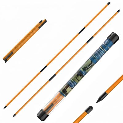 CAITON Golf Alignment Sticks 2 Pack, 48 Inch Collapsible Alignment Rods with Clear Storage Tube, Swing Training Aid for Aiming, Putting, Swing Path & Posture Correction