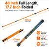 CAITON Golf Alignment Sticks 2 Pack, 48 Inch Collapsible Alignment Rods with Clear Storage Tube, Swing Training Aid for Aiming, Putting, Swing Path & Posture Correction view 3