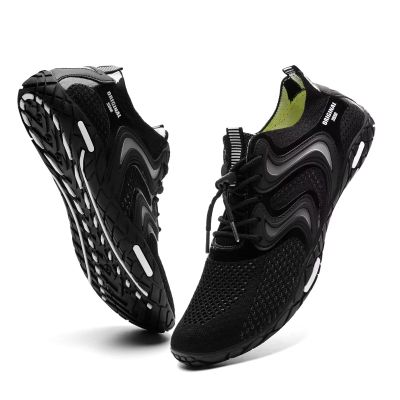 YALOX Water Shoes Men's Women's Swim Shoes Outdoor Beach Barefoot Quick-Dry Aqua Pool Socks Swimming Yoga Surfing Exercise(V021-Black/white,36EU)