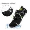 YALOX Water Shoes Men's Women's Swim Shoes Outdoor Beach Barefoot Quick-Dry Aqua Pool Socks Swimming Yoga Surfing Exercise(V021-Black/white,36EU) view 2