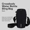 Corkcicle Crossbody Water Bottle Sling Bag - Adjustable Strap - Padded Interior Pocket - Fits 16 oz to 40 oz Tumblers - Summer Drinkware Gift - Black view 2