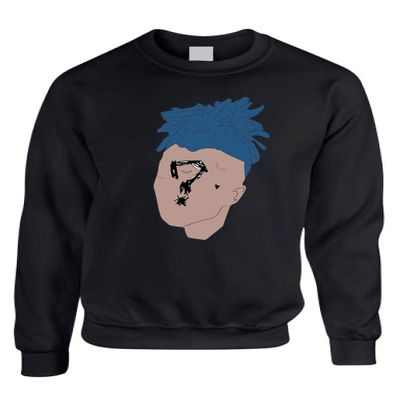 ALLNTRENDS Hip Hop Rap Graphic Crewneck Sweatshirt (2XL, Black)