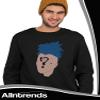 ALLNTRENDS Hip Hop Rap Graphic Crewneck Sweatshirt (2XL, Black) view 4