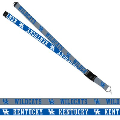 Rico Industries NCAA Kentucky Wildcats Blue and Grey 18" x 1" Premium Unisex-Adult Safety Breakaway Lanyard
