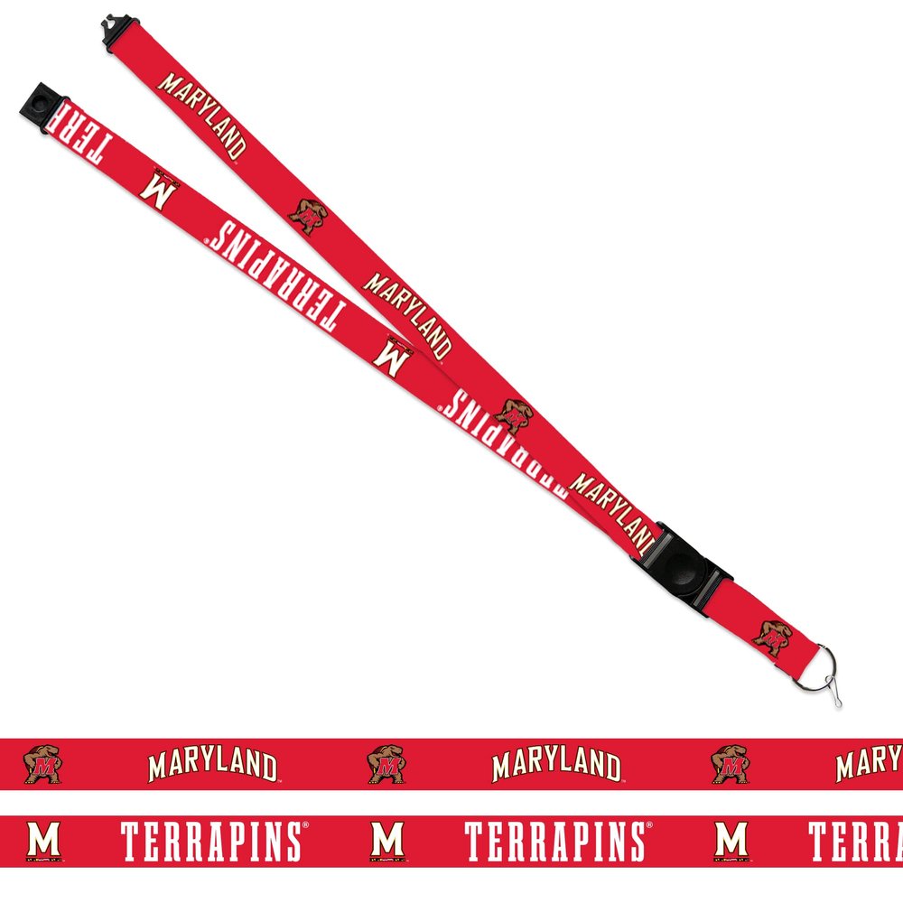 Rico Industries NCAA Maryland Terrapins Alternate 18" x 1" Premium Unisex-Adult Safety Breakaway Lanyard